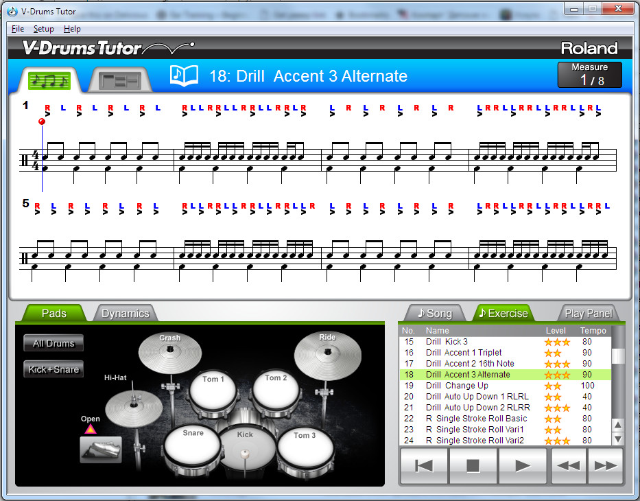 roland drum tutor software free